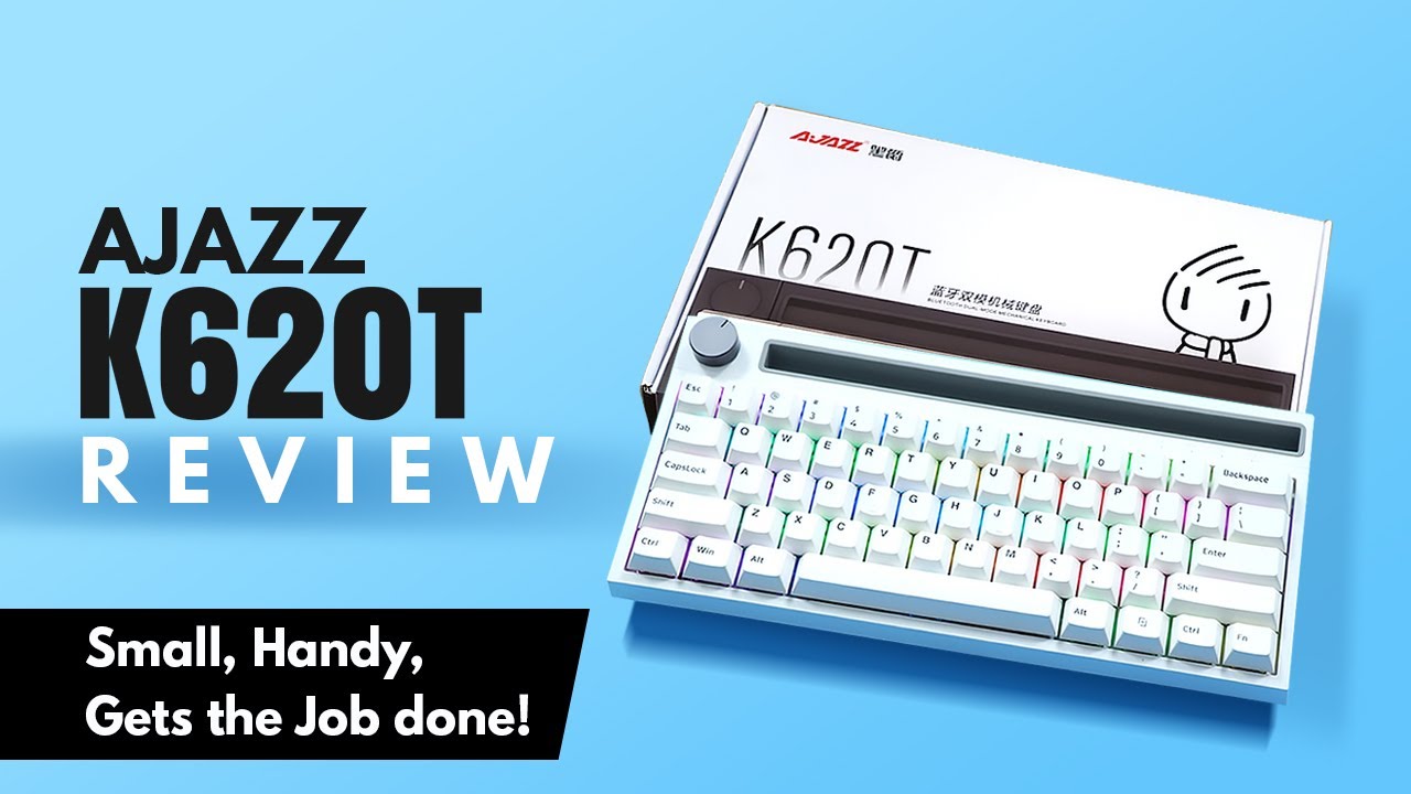 EPOMAKER Ajazz K620T V2.0 60% 62 teclas Bluetooth intercambiable en caliente teclado mecánico inalámbrico/con cable con botón de volumen de rueda para MacOS/Windows/iOS/Android (Ajazz Blue Clicky EPOMAKER Ajazz K620T V2.0 60% 62 teclas Bluetooth intercambiable en caliente teclado mecánico inalámbrico/con cable con botón de volumen de rueda para MacOS/Windows/iOS/Android (Ajazz Blue Clicky