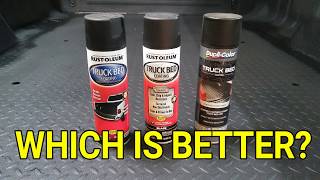 Truck Bed Liner Spray Can Comparison