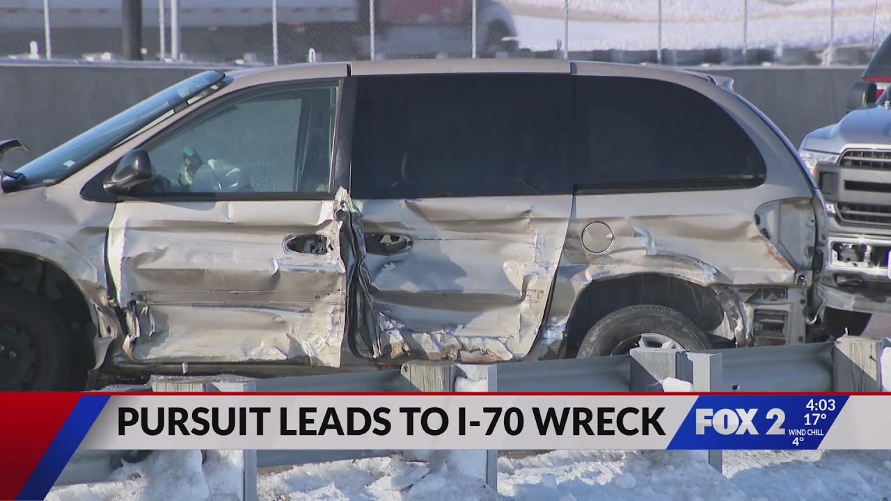 Manhunt ends after wrong-way crash on I-70 in St. Peters