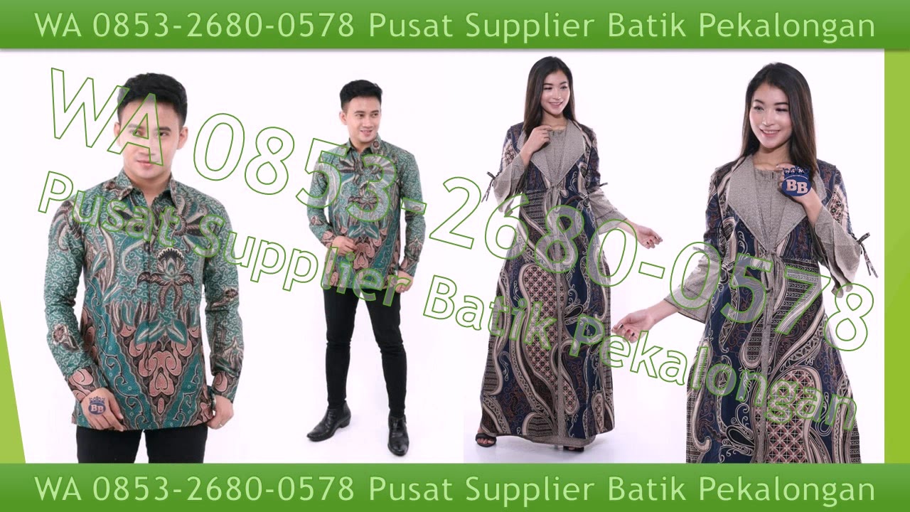 WA 0853 2680 0578 Jual  Tunik Batik Hijau Bandar  Lampung  