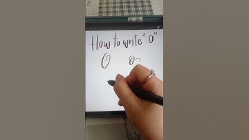 How to write O #shorts #youtubeshorts #calligraphy #art #artist