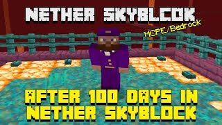 Nether Skyblock: 100 DAYS!!! Recap and gold farm updates EP9