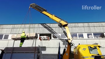 Liftroller on site - material delivery