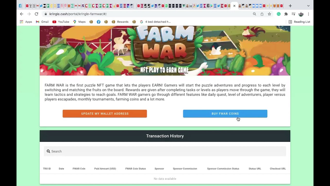 How To Buy Farmwar From Your Kringle Cash Back Office YouTube