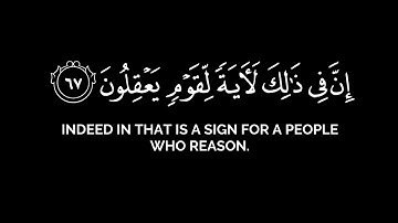 والله أنزل من السماء ماء | محمد اللحيدان قران شاشة سوداء بدون حقوق سورة النحل كرومات قرآن قديم