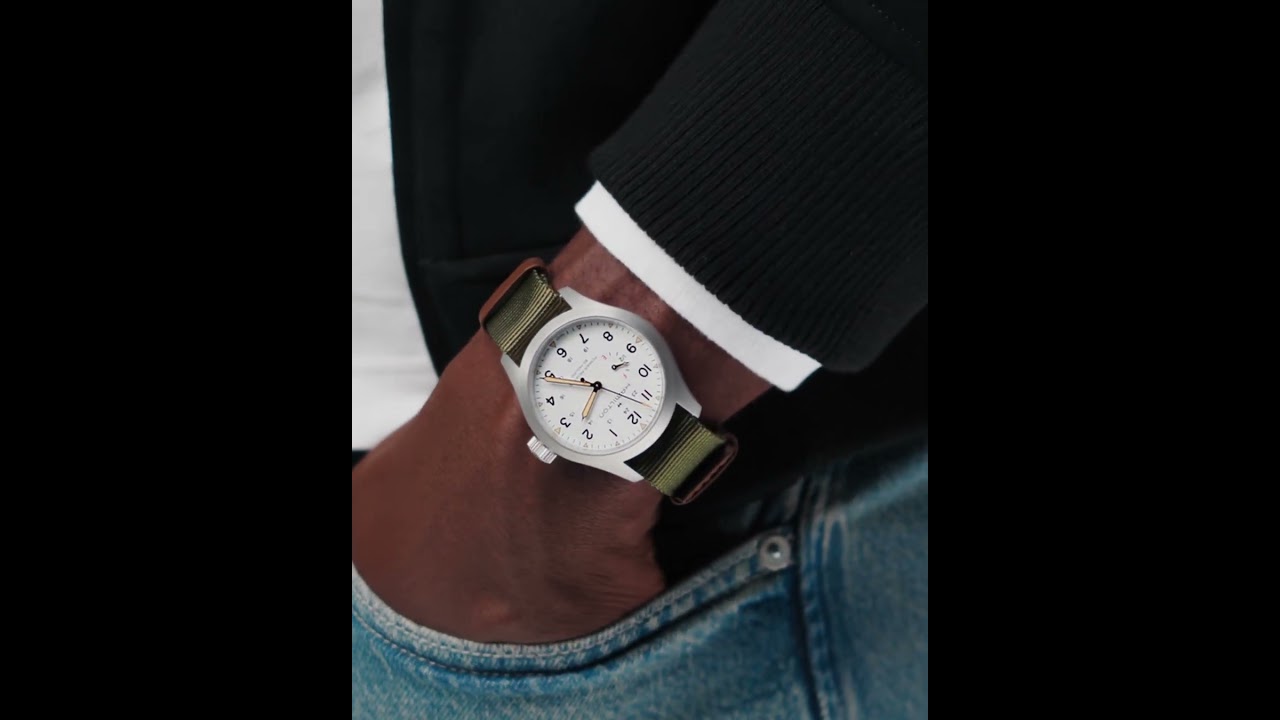 Hamilton Khaki Field Mechanical Power Reserve White Dial NATO Strap Men's Watch H69509910