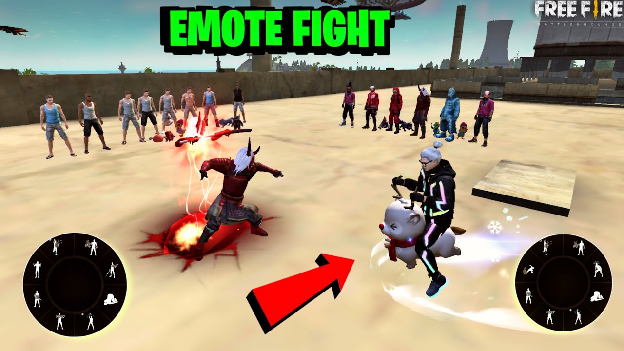 Free Fire Emote Fight On Factory Roof - 1 Vs 1 Emote Challenge - Garena free fire