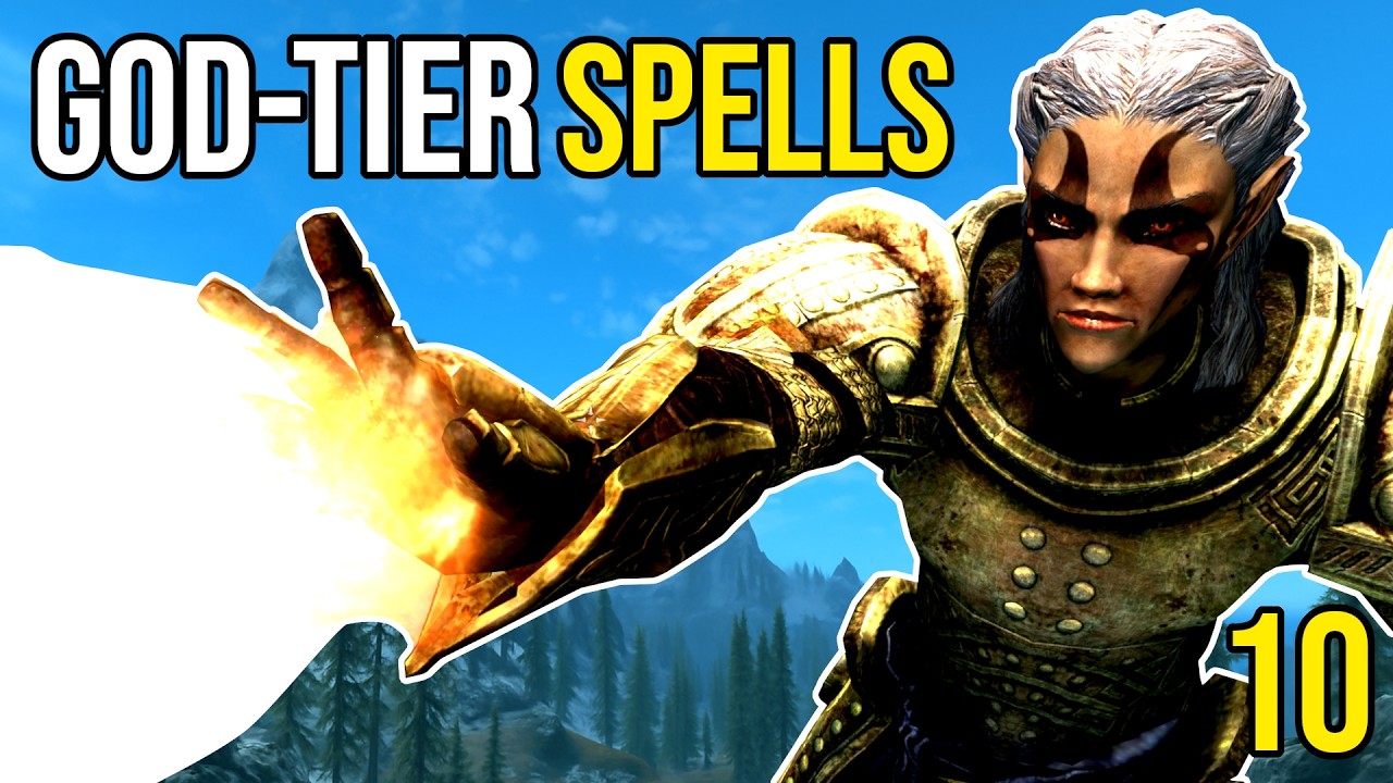 10 Stupidly BROKEN SPELLS That Make You a GOD in Skyrim