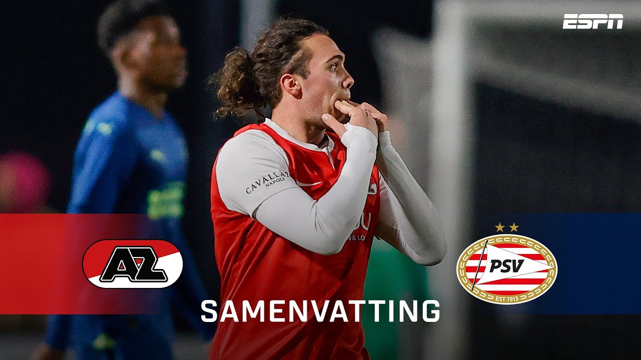 JONG AZ VERPLETTERT JONG PSV met VEEL goals! 😯 | Samenvatting Jong AZ - Jong PSV