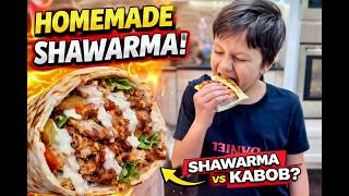 Easy Shawarma Recipe for Kids 🌯 | Fun Cooking at Home |