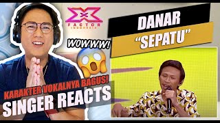 DANAR - SEPATU (Tulus) [X Factor Indonesia 2021] | SINGER REACTION