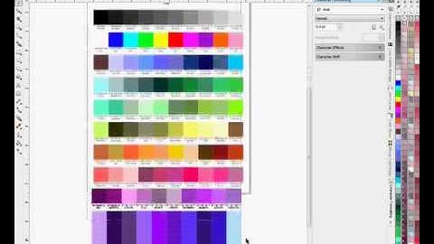 Tutorial corel draw | Creating a Color Chart  Tutorial corel draw x4 | Tutorial corel draw x5