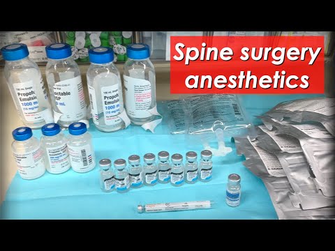 The cost of anesthetic drugs for spine surgery