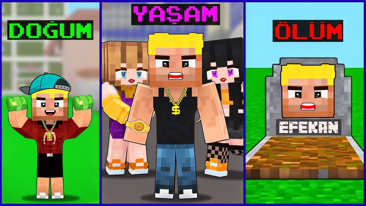 DOĞUMDAN ÖLÜME ZAVALLI EFEKANIN HAYATI 😂 - Minecraft
