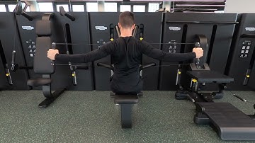 Reverse Fly - Technogym Low Pull Machine
