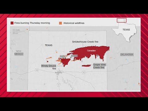 Texas Panhandle wildfire latest: More than a million acres burned - YouTube
