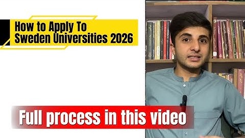 Study in Sweden 2026 | How to Apply Step by Step