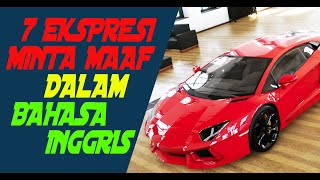 UNGKAPAN MINTA MAAF DALAM BAHASA INGGRIS - ENGLISH LESSON 2020