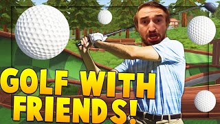 I Invited My Friends To Golf With Me With GIANT DONUTS!