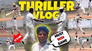 I Played In A Slow Turning Pitch🥵🥵| Must Win Match | NBC Cricket Vlogs | Nothing But Cricket