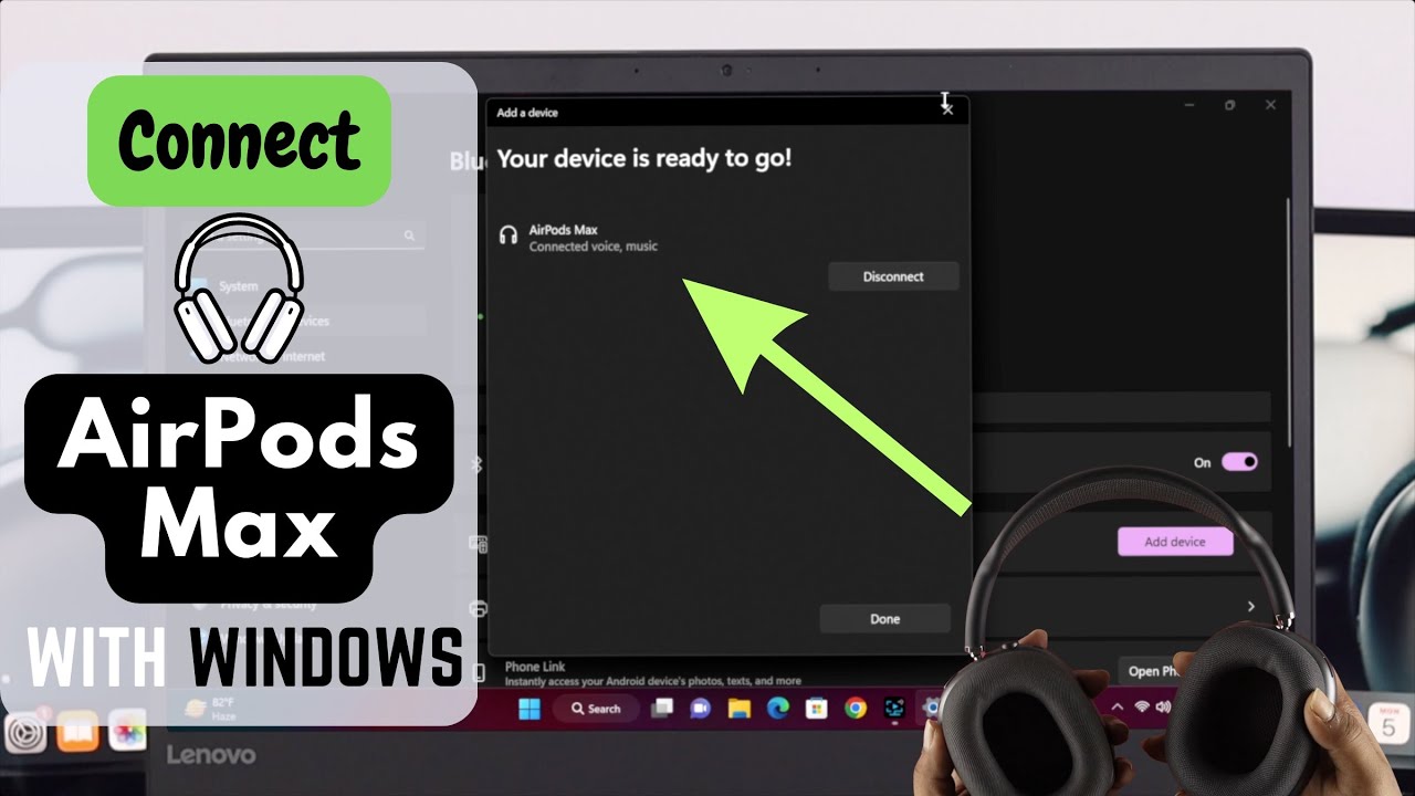 Connect AirPod Max with Windows PC! [How To] - YouTube connect airpod max to apple tv