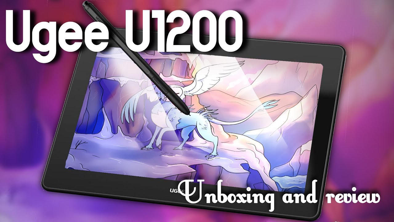 Ugee U1200 Pen display graphics tablet [Unboxing + Review!] - YouTube