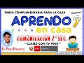 EXPLICACIÓN ACTIVIDAD COMPLEMENTARIA - SEMANA 7 - COMUNICACIÓN - LP