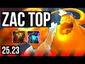 ZAC vs RENEKTON (TOP) | 5/0/5 | EUW Master | 25.23
