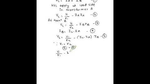 Parallel -Operation of Single Phase Transformer (Electrical Machines)