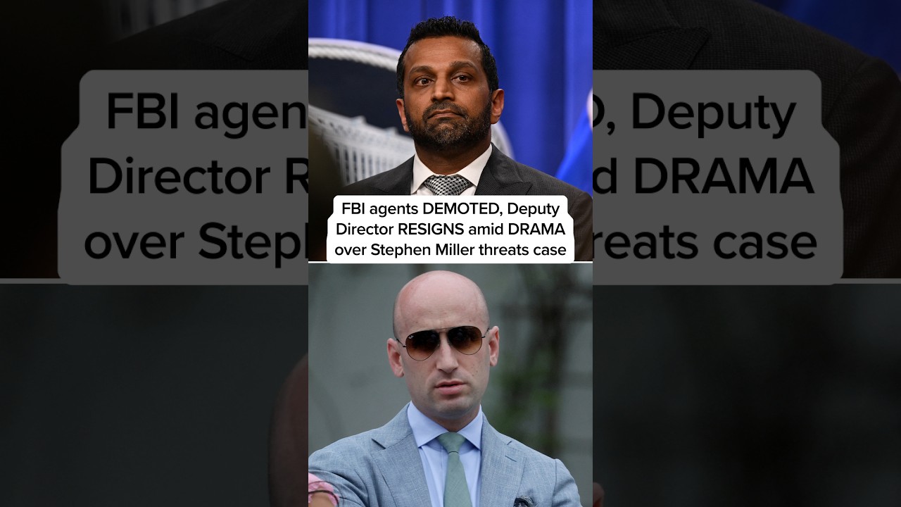 ⁣FBI agents DEMOTED, Deputy Director RESIGNS amid DRAMA over Stephen Miller threats case