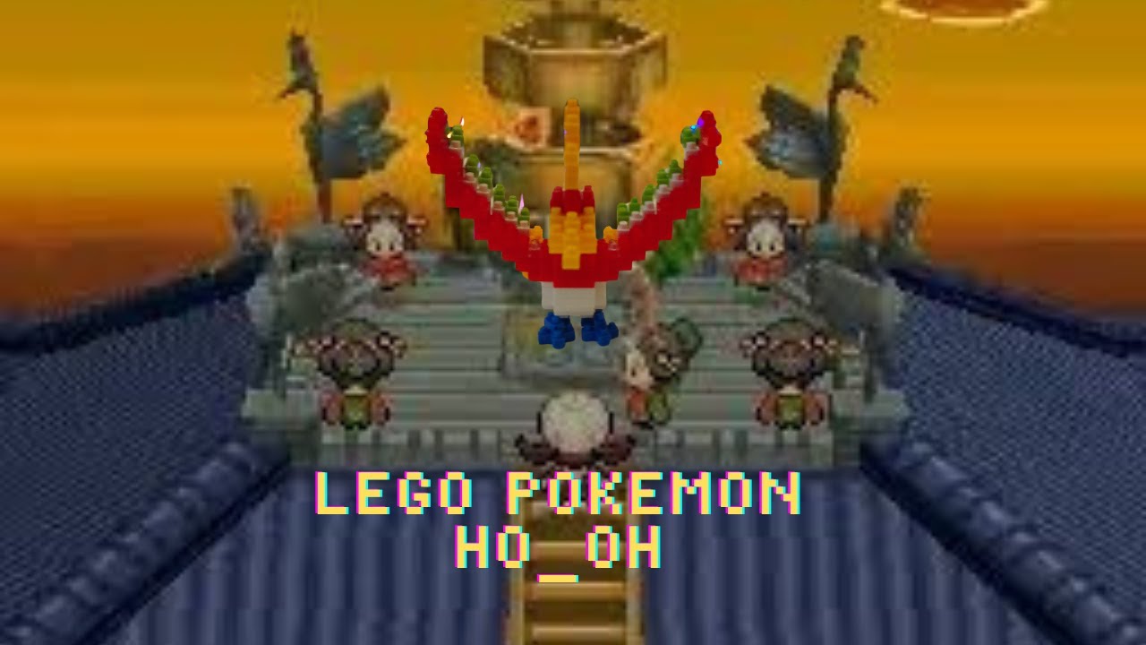 Je contruit un Lego Ho-Oh en mini block