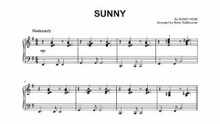 Video thumbnail of "Sunny - Piano Sheet Music"