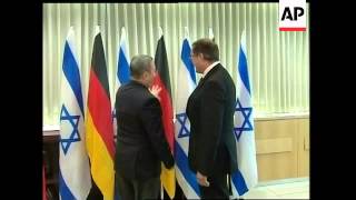 German Defence Minister Franz-Josef Jung Meets Olmert, Barak