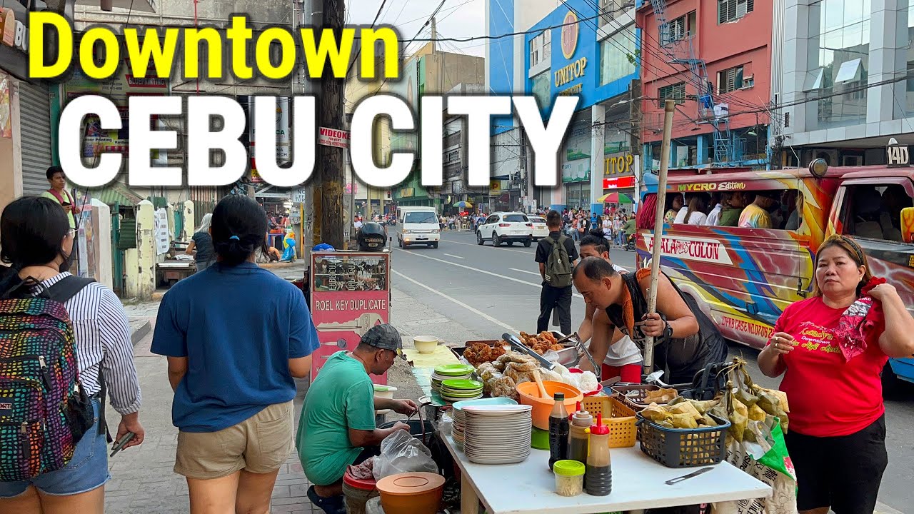 Downtown CEBU CITY   WALKING TOUR  Cebu Philippines