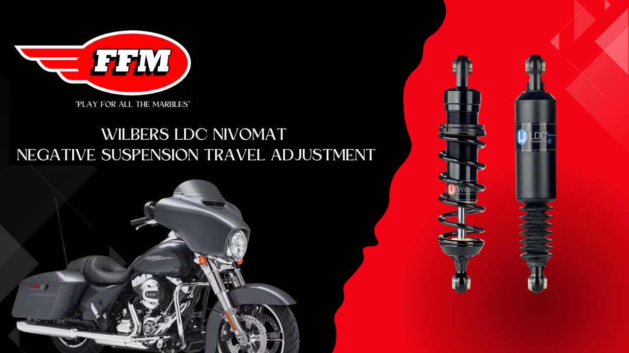 Wilbers LDC Nivomat Harley Davidson Dynamic negative suspension travel HOW TO YouTube