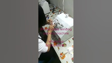 iPhone original Samsun cable winding and packing machine with packing paper#cablepacking#iphonecable