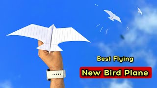 how to make best flying new bird, flying notebook eagle plane, best paper flying bird plane