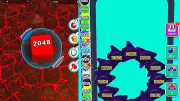 Bounce Merge 2048 with Jelly Cube Run 2048