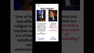 Hitchens vs Craig on Religion #philosophy #religion #god #quotes #debate #atheist #bible