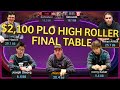 $50,000+ for 1st, $2,100 PLO High Roller FINAL TABLE! 🏆