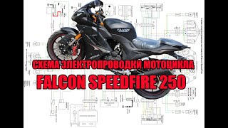 Схема электропроводки мотоцикла FALCON SPEEDFIRE