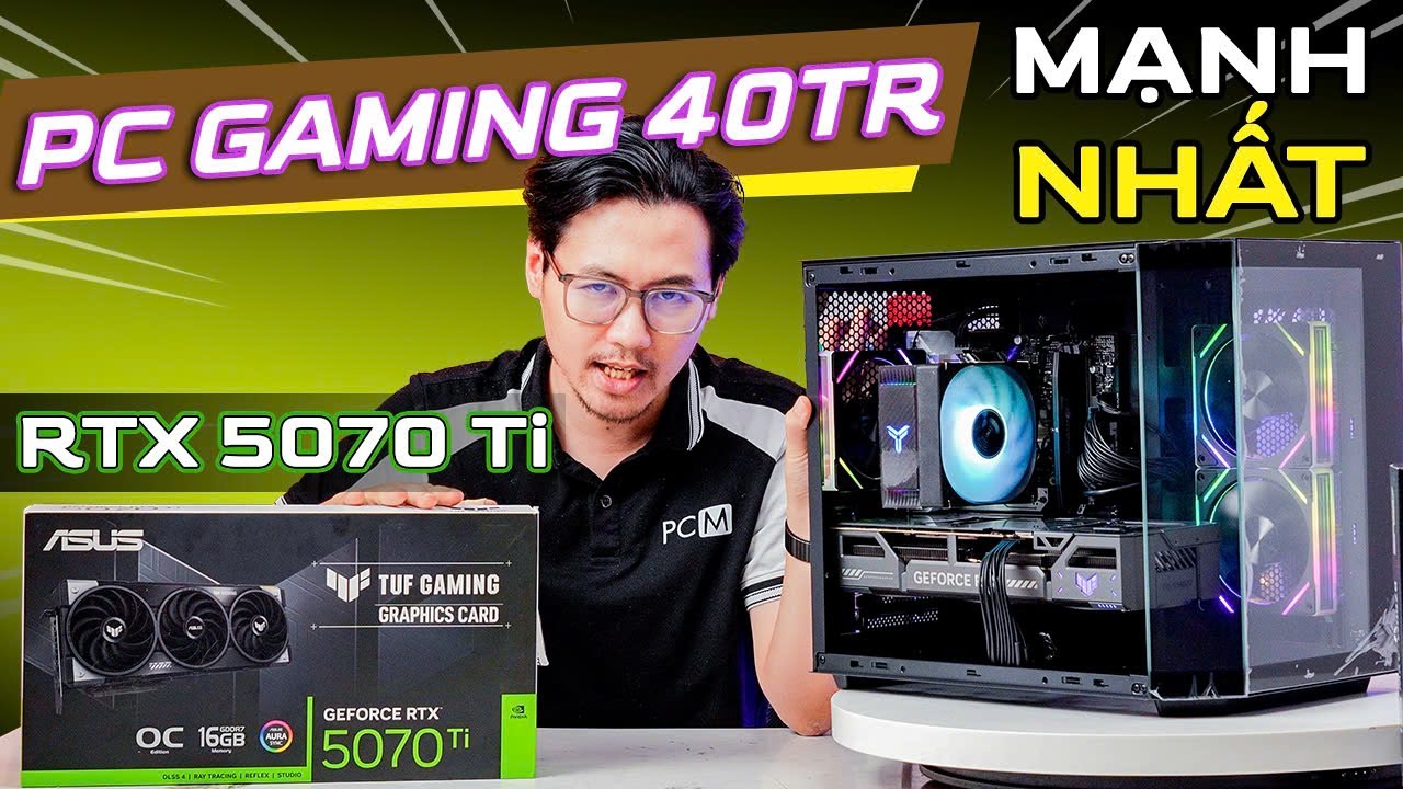 Outline Video VÔ ĐỊCH PHÂN KHÚC 40 Triệu! - Cấu Hình Gaming PC RTX 5070 Ti (INNO3D) SIÊU TỐI ƯU Cho Game Thủ