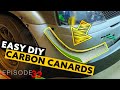 HOW to make canards. DIY canards from carbon-kevlar. Easy composites. Time Attack Clio Ep.32