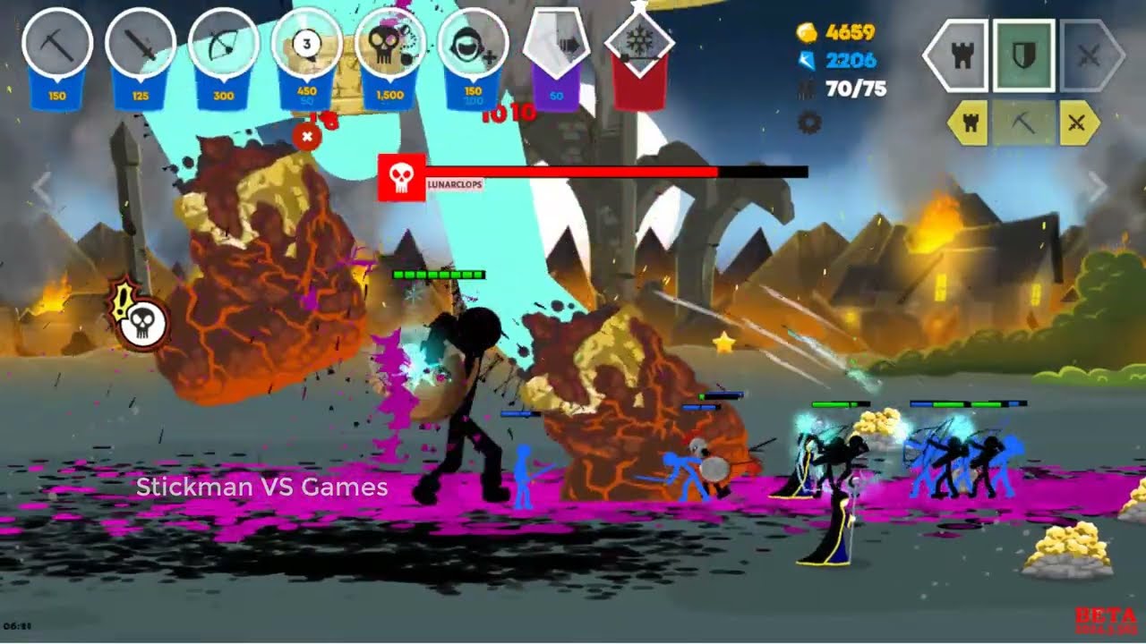 Final Boss - StickWar 3 - Insane Mode - Defeated by Enslaved Giant  | Campaign: King Zarek's Map