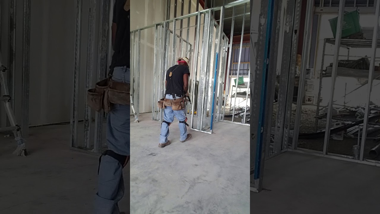 How to anchor Metal Stud Framing YouTube