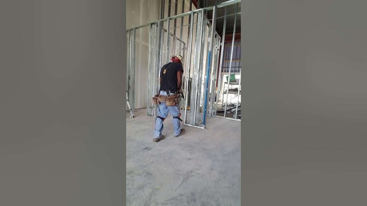 How to anchor Metal Stud Framing YouTube