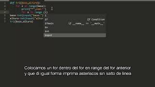 Triangulo con asteriscos - PYTHON