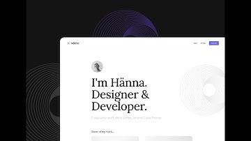 Hänna Portfolio Template for Framer - Video Walkthrough