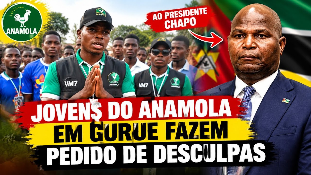JOVENS DO ANAMOLA EM GURUE PEDEM DESCULPAS A CHAPO!