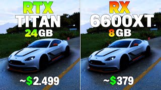 RTX TİTAN vs RX 6600 XT - Test in 8 Games